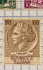 Sello Correo Antiguo Italia 5 Estampillas De Colección Véala 0