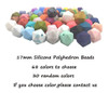 30pcs 17mm Poligono De Silicona Perlas Perlas Silicona Geom 1