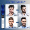 Escova De Alisamento De Cabelo De Barba De Pente Elétrico De 2