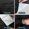 Vinilo Autoadhesivo Rollo 0.60* 5.00m Marmol Negro/grises 2