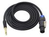 Speakon A Cable De Altavoz Mono De 1/4 , Enchufe Ts De 6,35 0