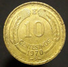 Moneda Chile 10  Centésimos 1970 1