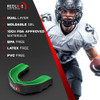 Redline Sportswear Protector Bucal Verde/negro + Estuche 2 Redline Sportswear Protector Bucal Verde/negro + Estuche 2