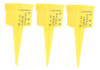 10 Unidades De Medidor De Chuva Com Números: Yellow Abs 1.5 5