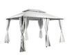 Pérgola Romana Metálica Con Cortinas Poliéster 300 X 400 Cm. 0