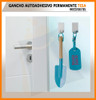 Percha Pared Gancho Autoadhesivo Rectangular Metal Tesa 4u 6
