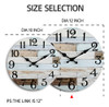 Kecyet - Reloj De Pared Rstico De 12 Pulgadas Para Cocina, B 1