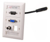 Archtech Y Ntw 3unc-vhp35b Personalizable Unimedia Wall Plat 1