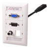 Archtech Y Ntw 3unc-vhp35b Personalizable Unimedia Wall Plat 4