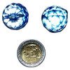 Silant Caireles 2 Esferas 23 Mm Color Celeste Cristal Deco 0