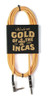 Cable Plug Recto-angular Western De Tela - Dorado - 6 Metros 0