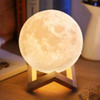 Lampara Luna Moon Light 3d A Batería Y Cambio De Colores. 2