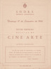 1953 Programa Cine Arte Estudio Auditorio Sodre Eisenstein 0