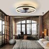 Monard Ceiling Fans With Lights, 19.7  Low Profile Flush Mo. 7