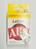 Stencil Letras Abc Vazado Compactor 15mm 1