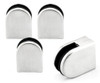 4pc Plata Cristal Pinza Clip De Acero Inoxidable 304 Plana S 0