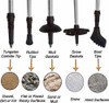 2 Bastones De Senderismo/caminata Aihoye Ajustable - Silver 4