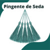 Pingente De Seda Tassel - Franja Turquesa Escuro C/20 -criar 0