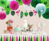 Adlkgg Tropical Flamingo Palm Leaf Banner Decoraciones Para 1