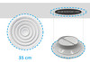 Difusor Redondo Diam 30 Cm / (conexion Ducto Diam 25cm) 1