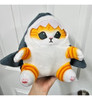 Muñeca De Peluche Divertida De Gato De Tiburón De 4