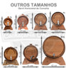 Barril De Carvalho Escuro 10 Litros Rústico Com Torneira... 7