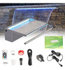 Cascada De Piscina Pondo De 12  Con Luces Led De 7 Colores, 0