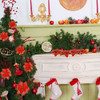 24 Piezas De Flores De Arboles De Navidad De 16,5 Cm 6