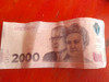 Billete De 2.000 Con Error De Impresion 0