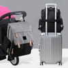 Mochila Maternidade Bolsa Mamãe Bebê Multifunção Grande Cor Cinza/preto 6