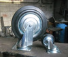 Rueda Goma Para Carro. Fija Con Base Metal. 85mm 4