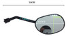 Espejo Ovalado Eje 10mm Rosca Izquierda Wave Ybr  Ceg 2