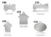 Kit 60u De Chapinhas Lisas Para Chaveiro Para Personalizar 1