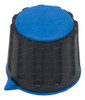 5 Perillas Potenciometro 23x20mm Eje Estriado 6mm Azul 0