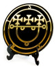 Sigilo Sitri Dourado 20 Cm Com Suporte Goetia Ritual Mdf 3