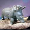 Escultura Rinoceronte Decorativo Em Resina 30 Cm 3