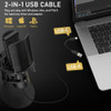 Vegue Microfono Usb, Condensador Cardioide Para Computadora, 3
