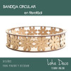 Bandeja Circular Calada Corte Laser Fibrofácil 29cm Diametro 4