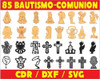 Vectores Corte Laser  Bautismo  Comunion  Confirmacion Pack 1