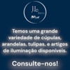 Cúpula Fosca Lapidada Para Lustre 13,5 Cm Triguinho Luxo 7 Cúpula Fosca Lapidada Para Lustre 13,5 Cm Triguinho Luxo 7
