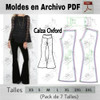 Moldes Patrones Imprimibles Calza Leggins Oxford Xs Al 3xl 1