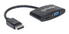 Manhattan 2 En 1 Adaptador De Displayport A Hdmivga Hembra 4 1