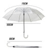 Guarda Chuva Transparente Automático Eventos Decoração Adul. 1