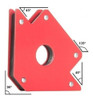 4 Imanes Magneticos Angulos De 4 PuLG. Herreria Soldar 50 Lb 2