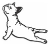 Vinilo Adhesivo, Calco, Perro Bulldog  Frances 0