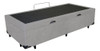 Base Cama Box Baú Blindado Solteiro Couro Sintético Cinza 1