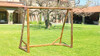 Arco De Fútbol En Madera Troncos Con Red Nylon 2,20x1,80 3