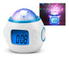 Reloj Proyector Estrellas Musical Velador Infantil Juguete 0