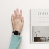 Malla Cuero + Protector Pantalla Fitbit Sense/versa 3 Negro 5