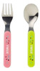Set De Cubiertos Cuchara Tenedor De Metal Para Bebé Farlin 0